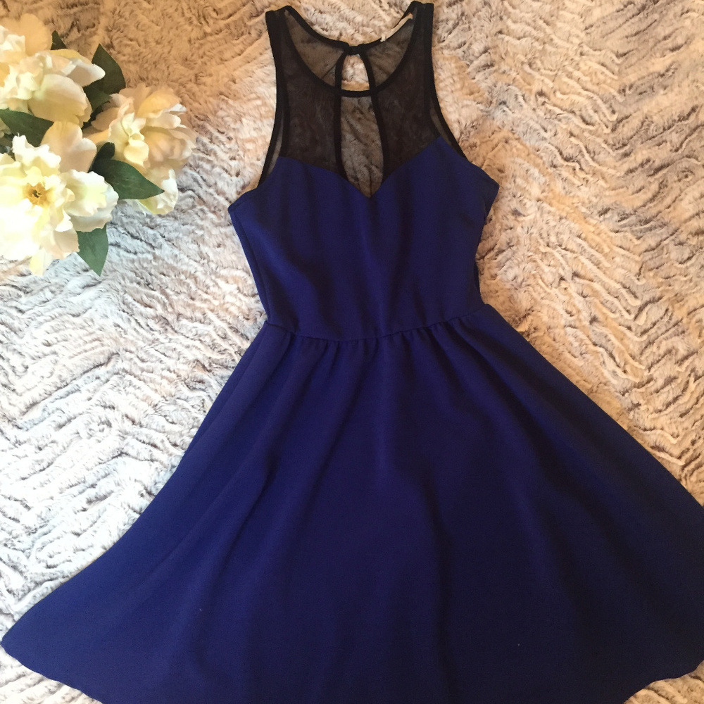 Royal Blue Skater Dress